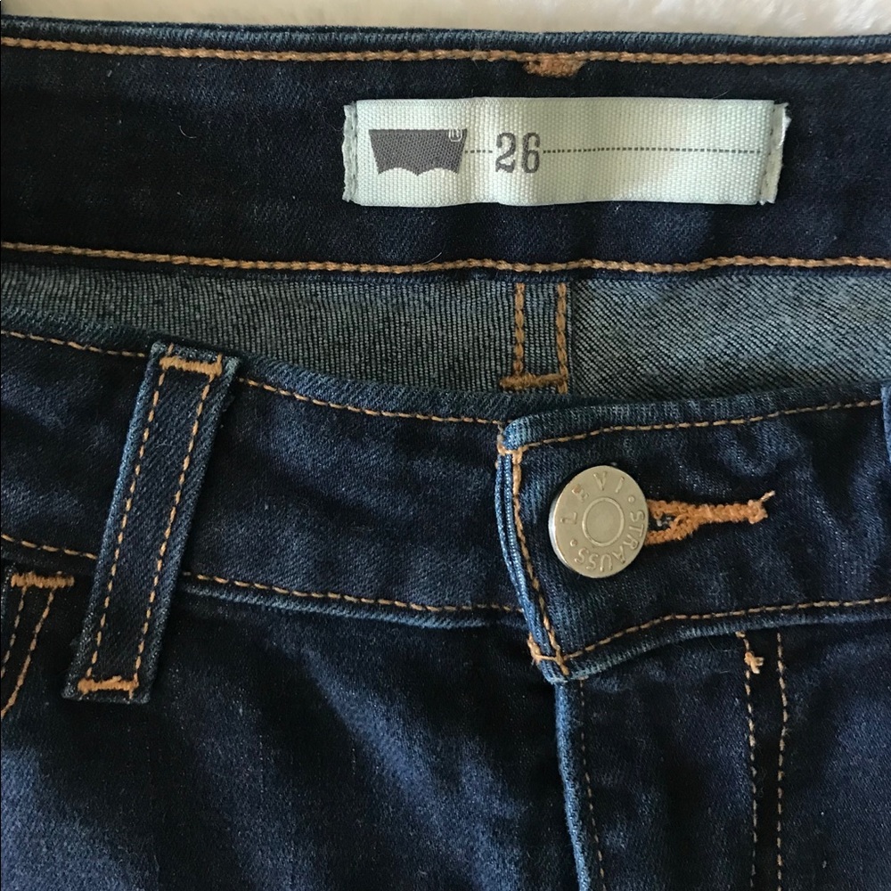 Levi’s Dark Denim Jeans Skinny W26 L30 - Picture 4 of 7